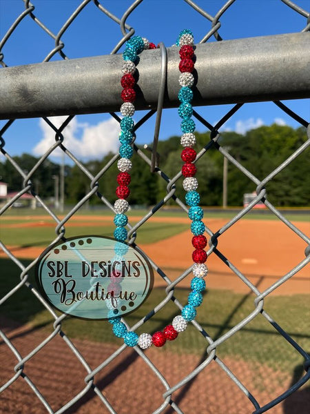 Baseball Necklace - Choose Your Colors