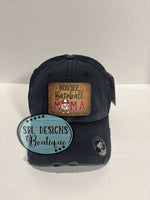 Boujee Baseball Mama Leather Patch Hat