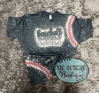 Baseball Mom Bleached T-shirt