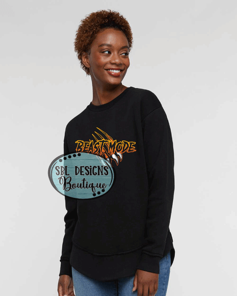 Beasts 8U | Beast Mode | Women's Black Premium Sweatshirt