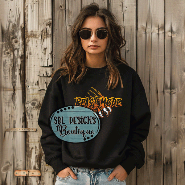 Beasts 8U | Beast Mode | Black Sweatshirt