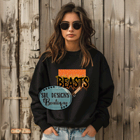 Beasts 8U | Beasts Ice Cream Drip | Black Sweatshirt