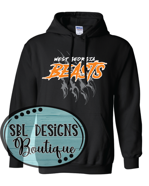 West Georgia Beasts Black Hoodie