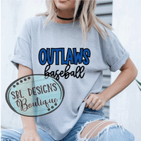 Outlaws Ladies Tee – Bold Design (Sport Grey)
