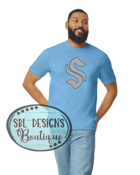 New Georgia Smoke Logo Only Light Blue T-Shirt
