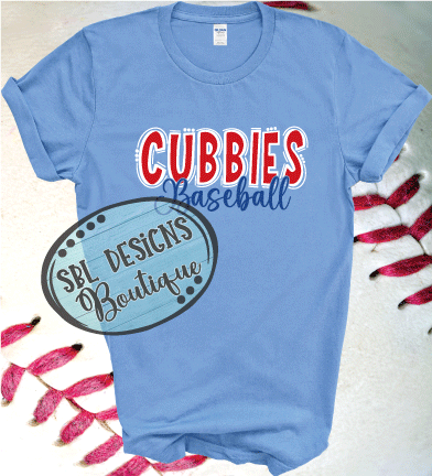 Cubbies Baseball- Doodle Letters