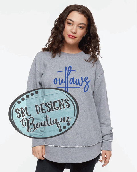 Outlaws Ladies Design- Cursive- Premium Sweatshirt
