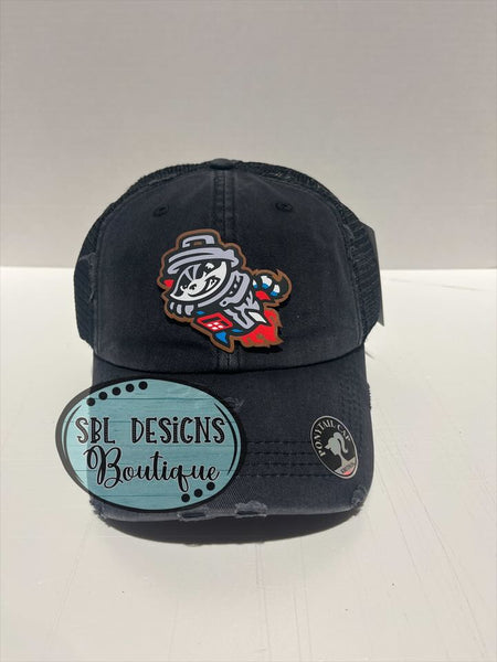 Trash Pandas Logo Color Leather Patch Hat