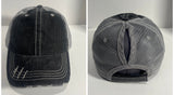 Calm Your Mitts Leather Patch Hat