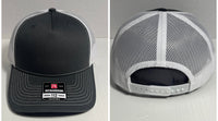 Team Name and Number Home Plate Shaped Leather Patch Hat