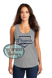 PS Choppers | Fans GLITTER Team Logo | Light Blue T-Shirts | Grey Tank Top
