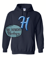 Hooks H Navy Tee, Sweatshirt, or Hoodie