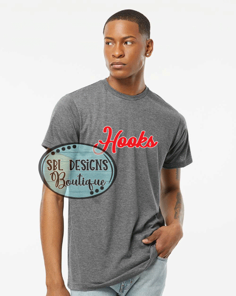 New GA Hooks | Team Logo | Charcoal T-Shirt