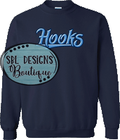 Hooks Logo Navy Tee, Sweatshirt, or Hoodie