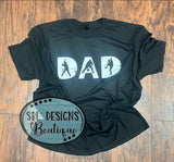 Baseball Dad Black T-shirt