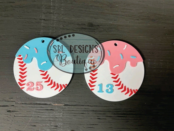 Baseball Drip Bag Tag