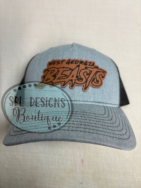 West Georgia Beasts Leather Patch Hat