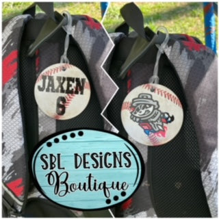 Custom Baseball Bag Tag