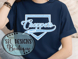 PS Choppers | Fans GLITTER Team Logo | Navy Apparel