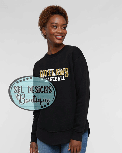 Williams Outlaws | Western Outlaws | Women's Black Premium Sweatshirt