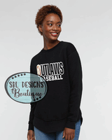 Williams Outlaws | Baseball in O | Women's Black Premium Sweatshirt