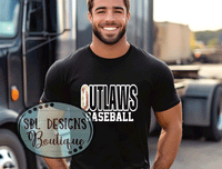 Willams Outlaws | Baseball in O | Black T-Shirt