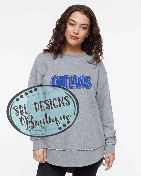 Outlaws Ladies- Outline Design- Premium Sweatshirt