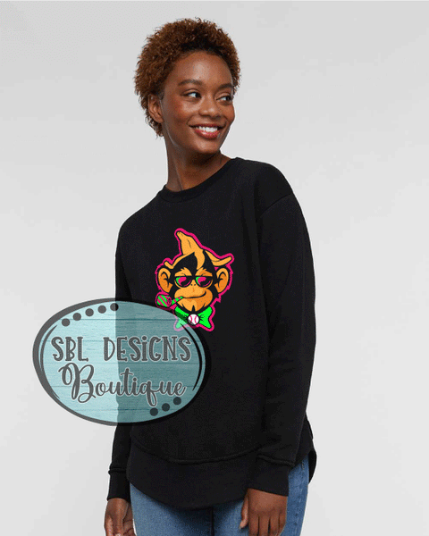 NG Party Animals | Team Logo Head Only | Premium Black Sweatshirt