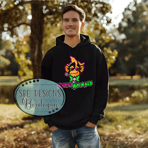 NG Party Animals | Team Logo | Pink or Black Hoodie