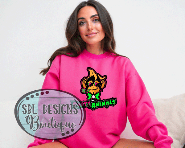 NG Party Animals | Team Logo | Pink or Black Sweatshirt