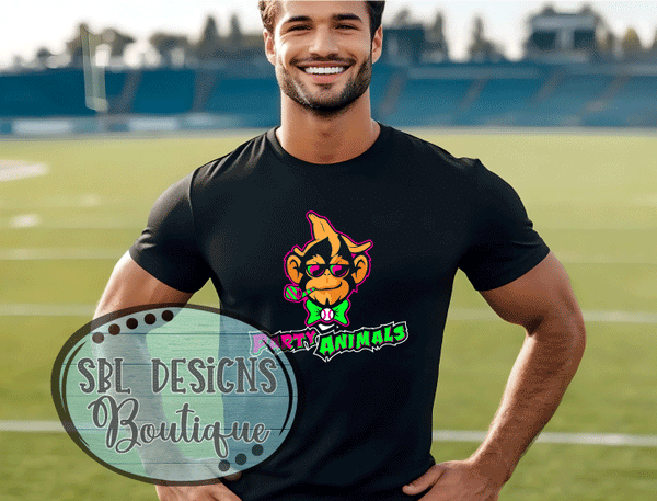 NG Party Animals | Team Logo | Pink or Black T-Shirt