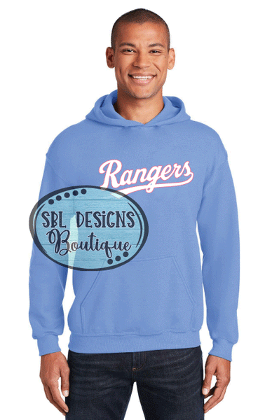 New Georgia Rangers | Logo Only | Light Blue Hoodie