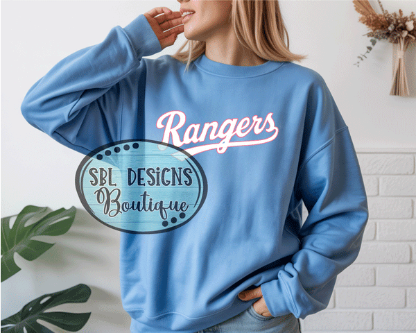 New Georgia Rangers | Logo Only | Light Blue Sweatshirt