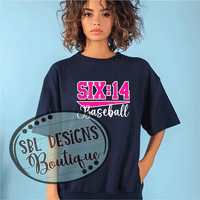 SIX:14 Ladies Design Navy Blue T-Shirt