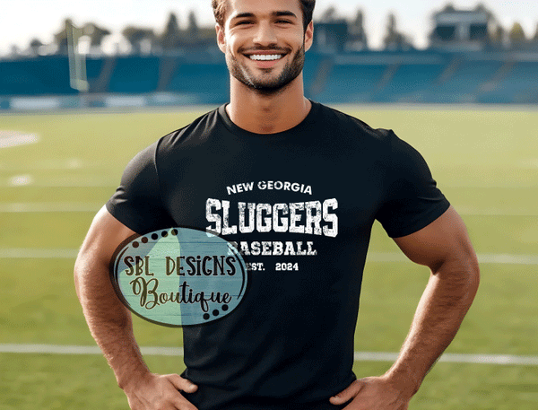 New GA Sluggers | Est. 2024 | Black T-Shirt