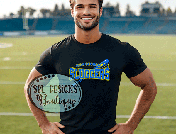 New GA Sluggers | Team Logo | Black T-Shirt