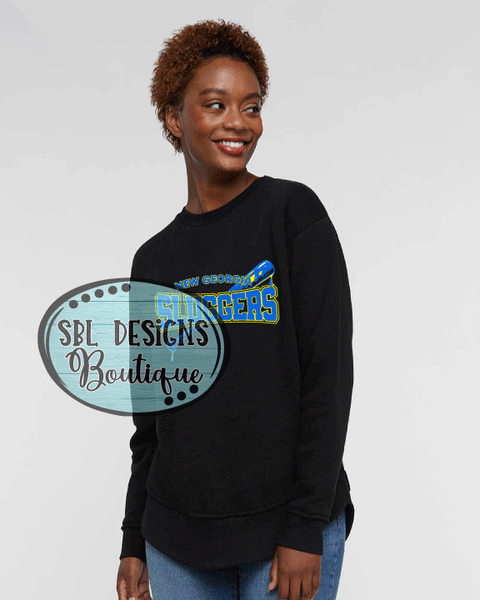 New GA Sluggers | Team Logo | Women's Black Premium Sweatshirt