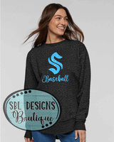New Georgia Smoke Women's Black Leopard Premium Sweatshirt- GLITTER DESIGN