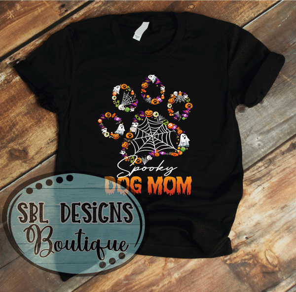 Spooky Dog Mom- T-Shirt