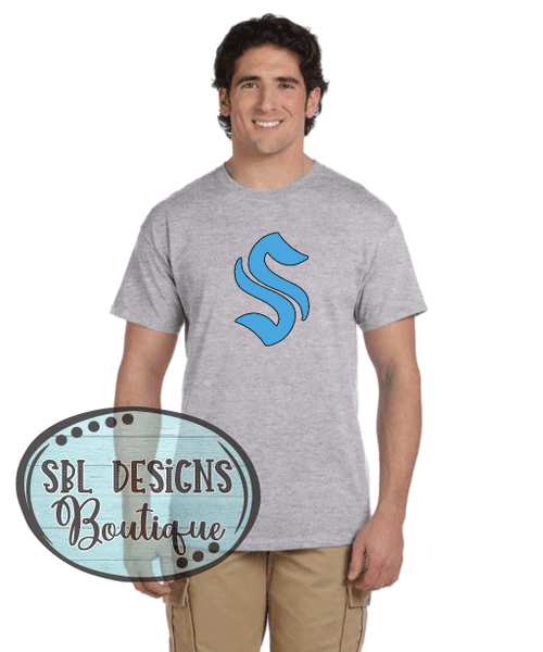 New Georgia Smoke Logo Only Sport Grey T-Shirt