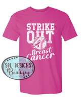 Strike Out Breast Cancer Pink Tee, Sweatshirt, or Hoodie