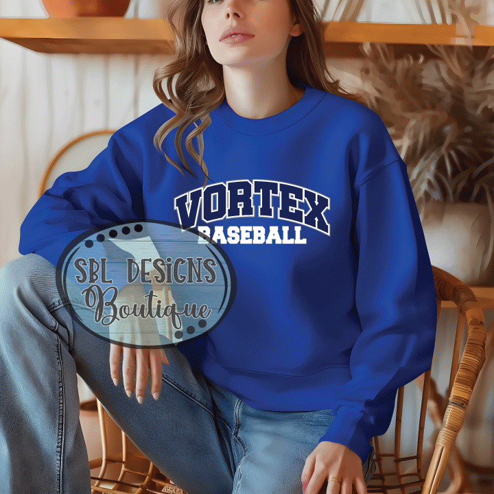 Vortex Baseball | Vortex Logo | Royal Blue Sweatshirt – Sblboutique