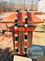 Beasts Baseball Necklace - Orange, Black, and Silver